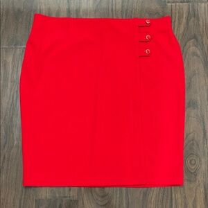 Olivia & Martin Red Pencil Skirt